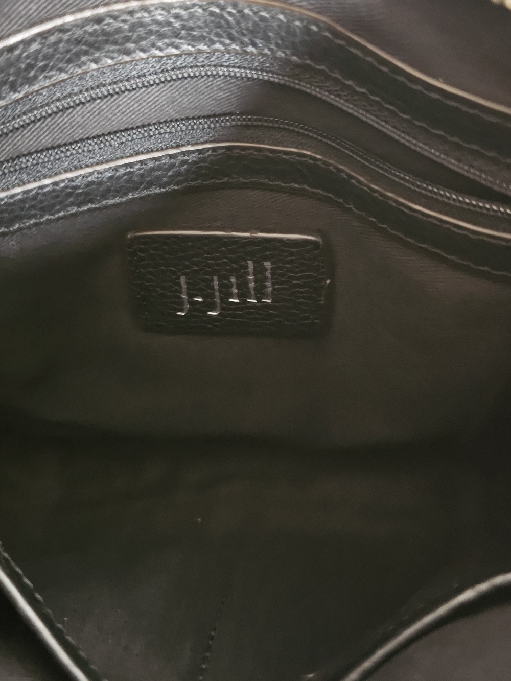 Jjill Black Leather Crossbody Messenger Bag - Picture 7 of 9